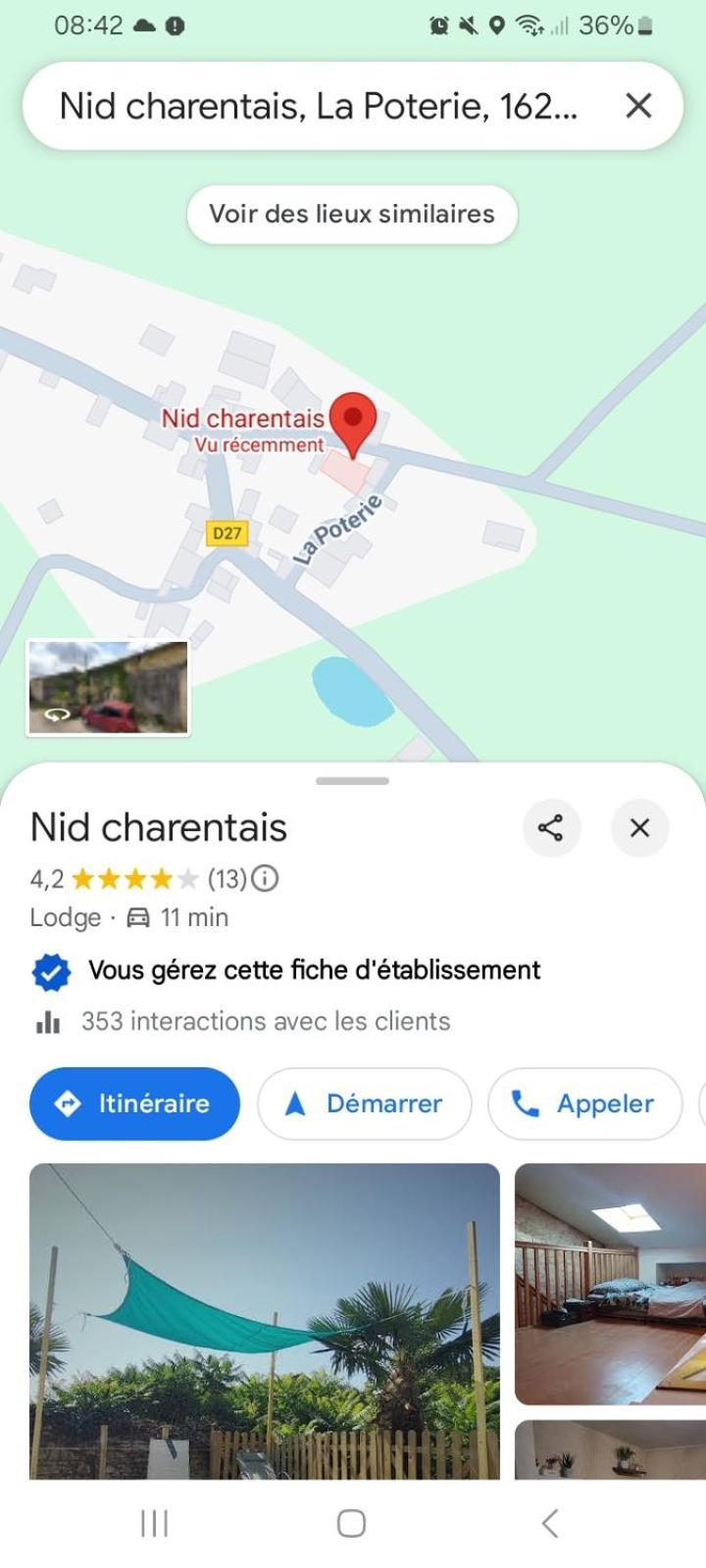 Les Chambres Du Nid Charentais La Poterie  Extérieur photo